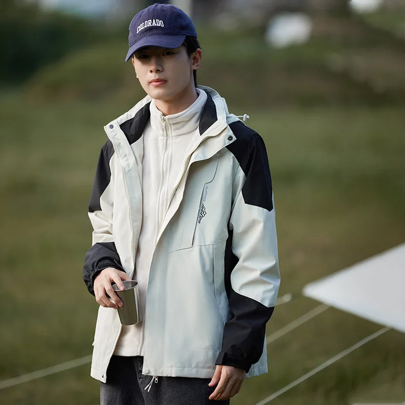 

Winter Men Warm Waterproof Windproof 3 in 1 Jacket Women's Ski Jacket Stylish Camping Hiking Outdoor Snowboard Jackets