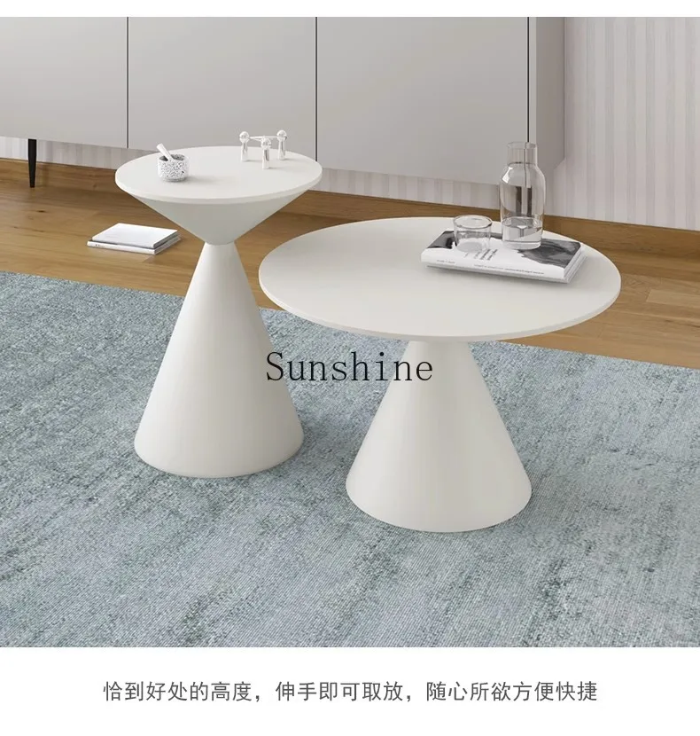 Simple living room side sofa corner side table personalized art small tea table