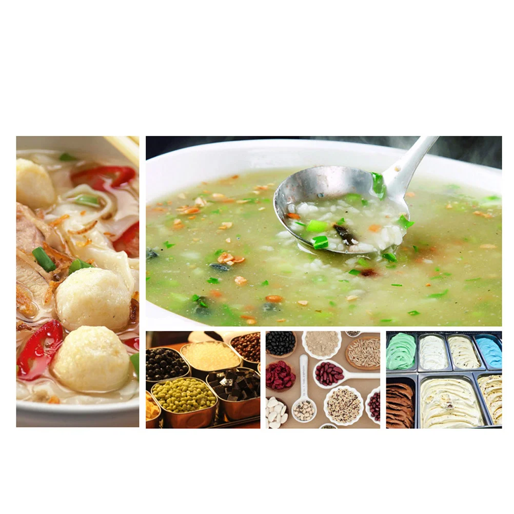 

1 pc 304 Stainless Steel Soup Spoon Round Deep Design For Camping Hiking Fishing Outdoor Multi-Use Kitchen Utensil Long Handle