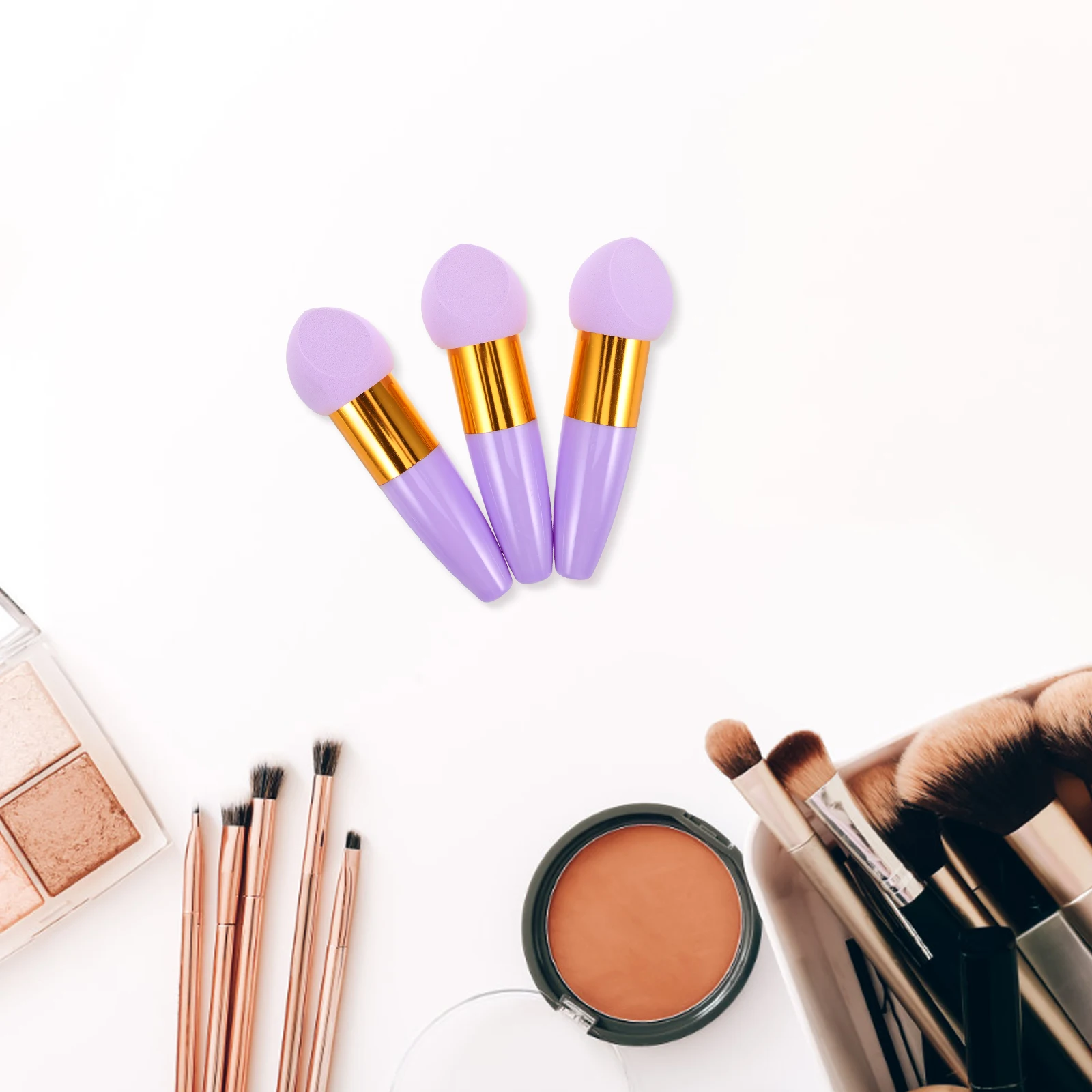 

Foundation Makeup Sponge Stick Puff Loose Powder Purple Cosmetics Tools
