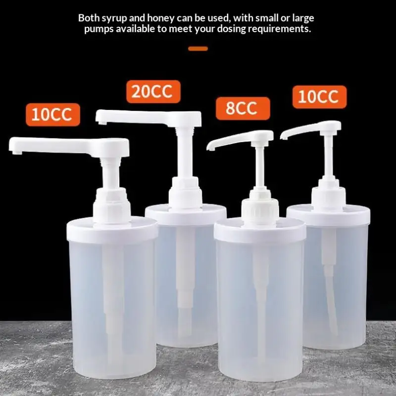 1Pcs Kitchen Honey Container 5-30CC Liquid Dispenser With Scale Coffee Syrup Bee Drip Bottle With Hydraulic Pump And Nozzle Hea view 6