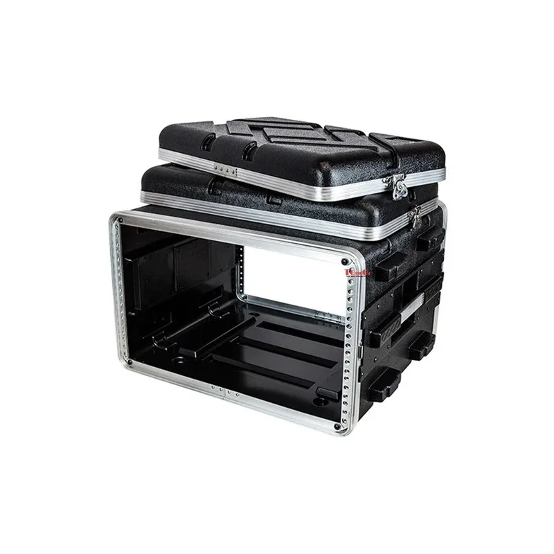 6U ABS 19" Rack Road Case with Trolley