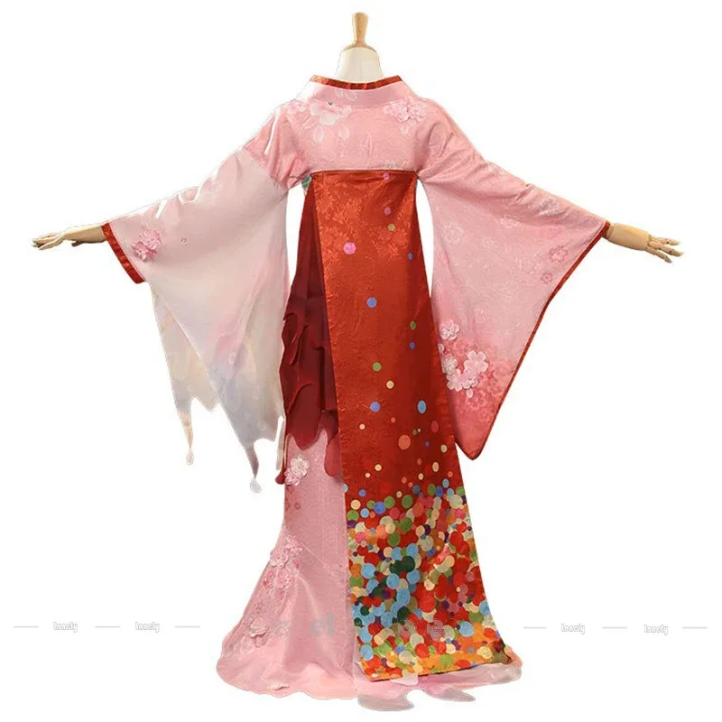 

CyIdentity V Гейша Мичико Косплей Костюм Парик Янтарные Слезы Hanfu Платье Головные Уборы Заколки Для Волос Наряд Для Женщин Девочек Мужчин Роль Playi