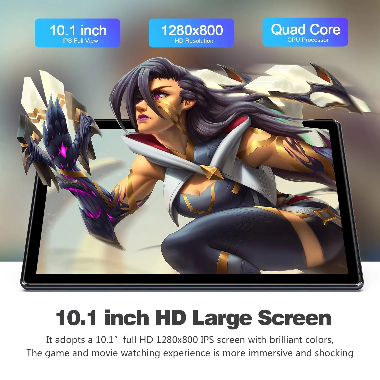 Collection AliExpress ITOM-Tablette Android 10 de 10.1 Pouces, avec 2 Go de RAM et 32 Go de ROM, Processeur Core Dean, Écran HD IPS, Caméra Arrière 8.0 MP, WiFi