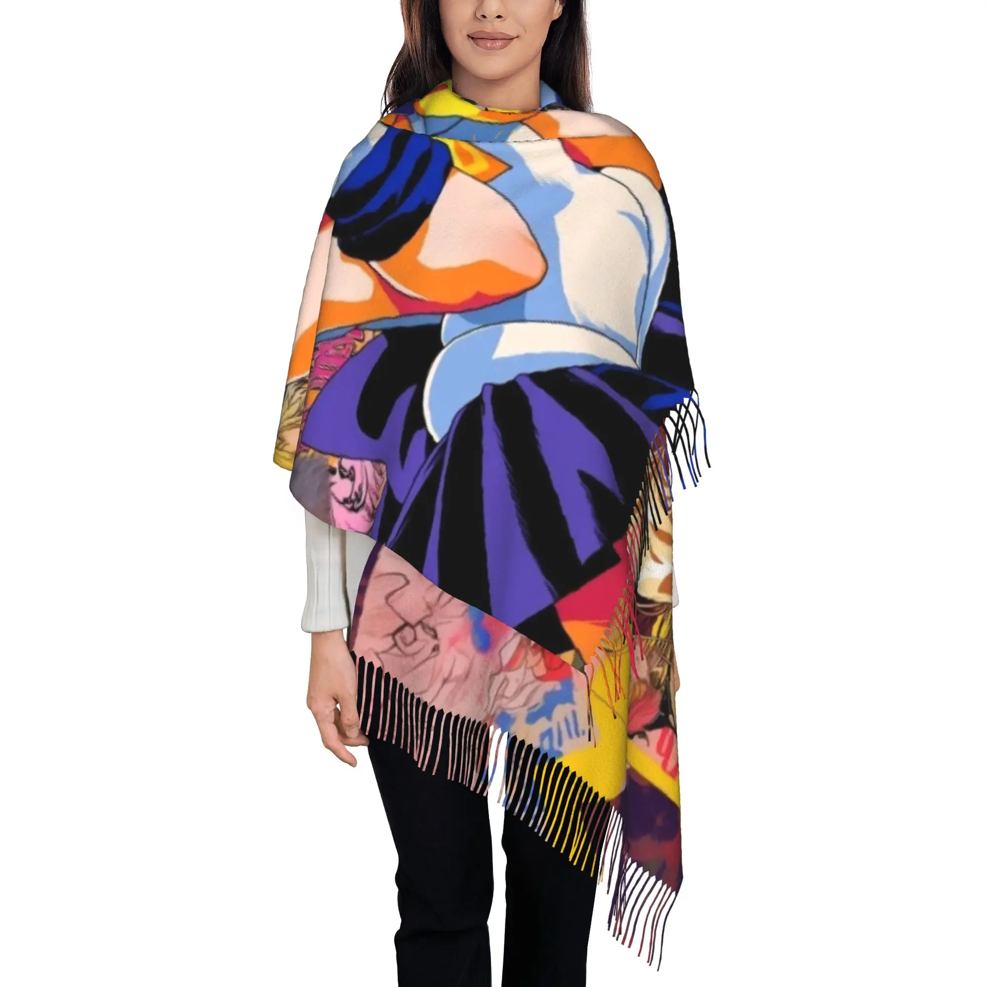 Sailor UranusTassel Scarf S-Sailor Moon In Winter Simple Warm Birthday Shawls and Wrap