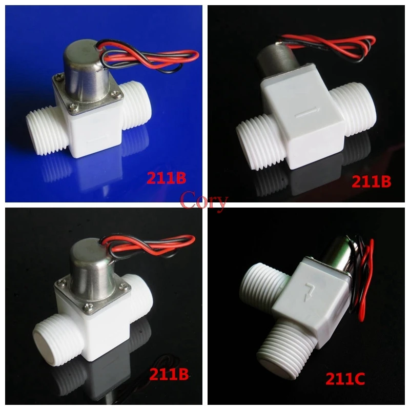 1PC Energy saving impulse electromagnetic valve G1/2 For bathroom urinal pulse solenoid valve Induction sanitary ware bistable