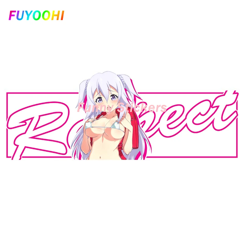 

FUYOOHI Play Stickers for Anime Sexy Slap Car Stickers Refrigerator Waterproof Sunscreen Car Styling Camper Decor Vinyl Decal