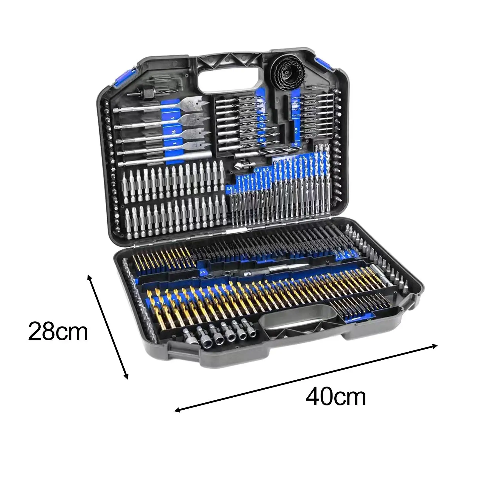 246Pcs Drill Bit Set Drill and Driver Multi Bit for Brick Metal DIY Project