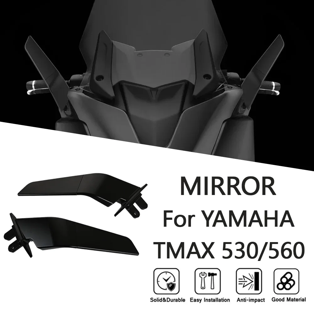 

MTKRACING MIRROR For YAMAHA TMAX 530/560 2017-2021 Motorcycle Stealth Mirrors Sport Wind Wing Adjustable Side Rearview