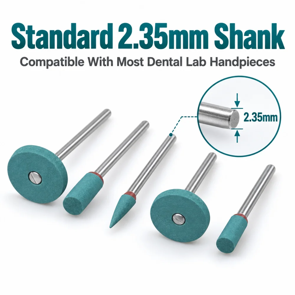 Dental Ceramic Diamond Polishing Burs Zirconia Dentistry Grinding Cutter Grinding Polishing Burs for Zirconia Ceramic