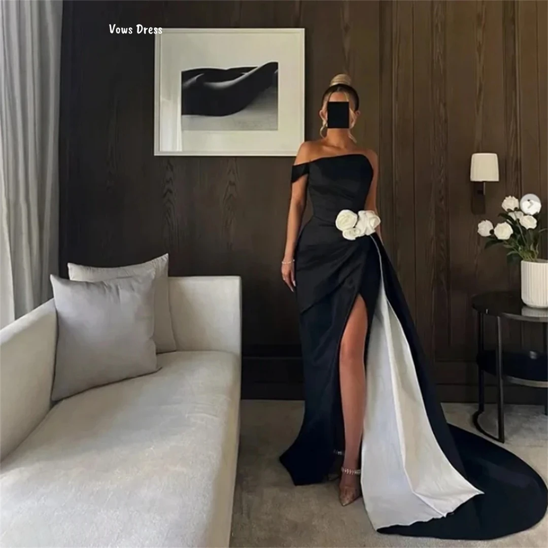 

Vows Candle Prom Dresses 2025 Luxury Dresses for Party Dresses Woman 2025 Custom Made Women's Evening Dress Satin Cloth Black