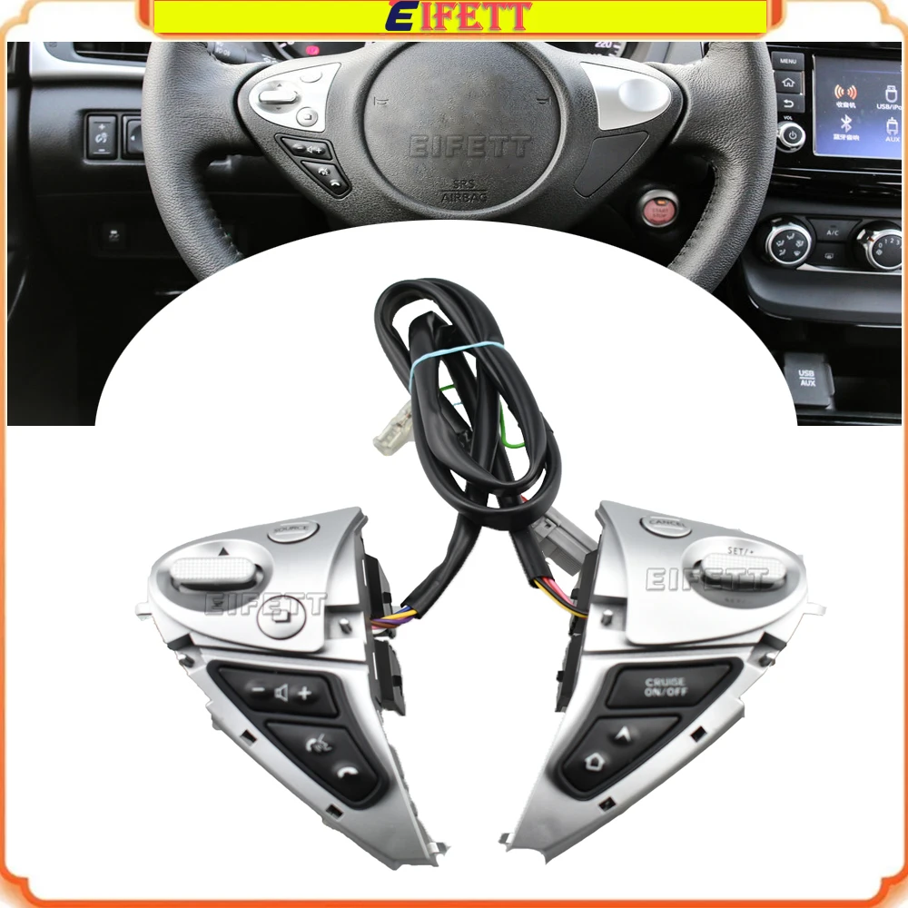 

Top Quality Steering Wheel Button Volume Phone Cruise Control Switch With Backlight For Nissan Sylphy 2016-2019