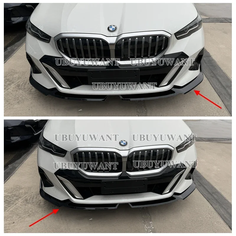 

Car Bumpers Auto Refit Parts ABS Plastic Front Lip Spoiler Splitter For 5 SERIES BMW G60 i5 M5 520i 528i 535i 530i 525i 2024+