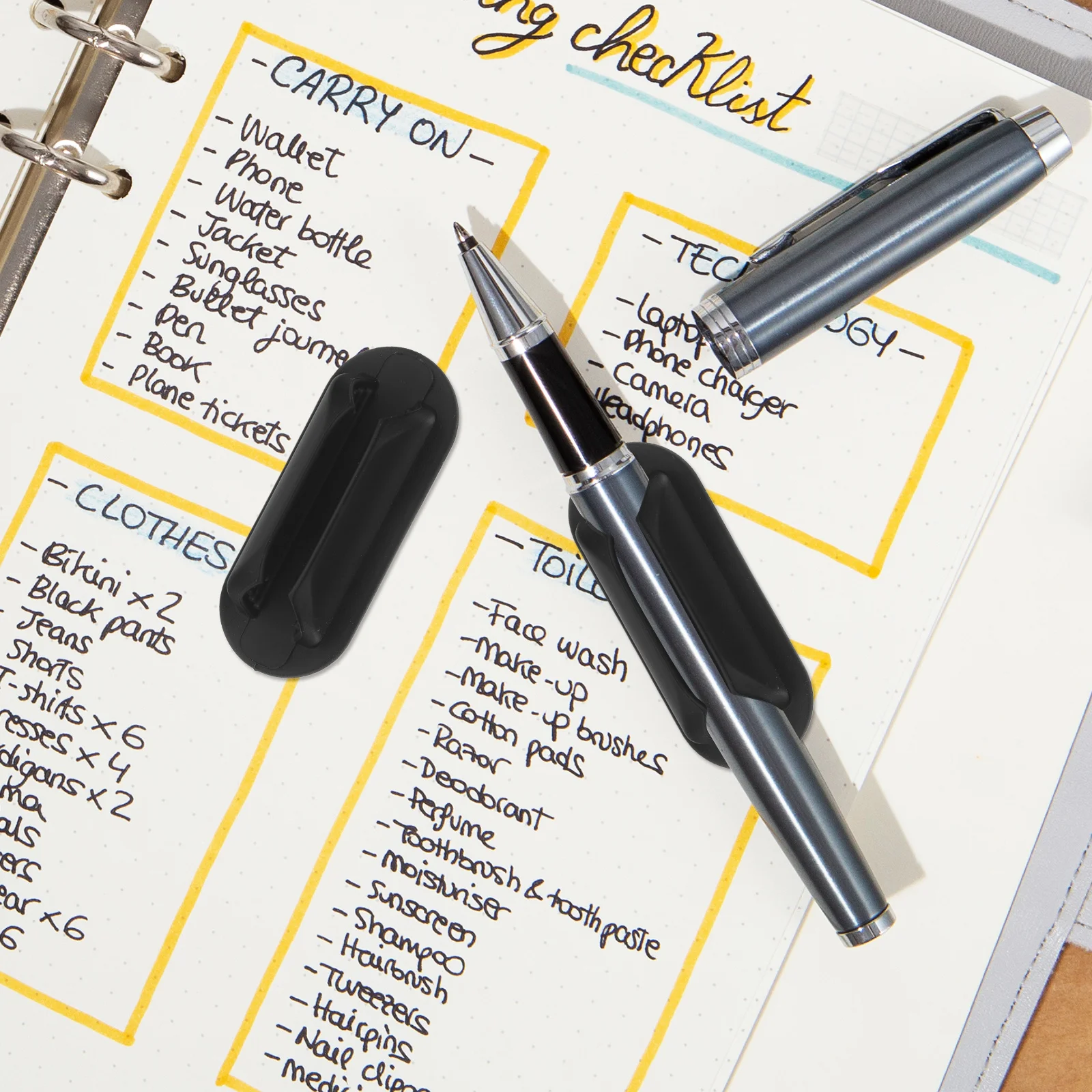 

6Pcs Self-Adhesive Pen Holder Clips Compact Lightweight Multipurpose Fixing Buckles Whiteboards Refrigerators Desks