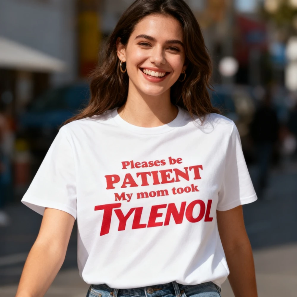 أمي أخذت قميص Tylenol لم يكن تي شيرت Tylenol للتوعية بالتوحد تي شيرت التوحد ملابس علوية للرجال والنساء ملابس شارع بسيطة غير رسمية #1