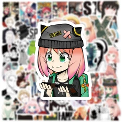 10/30/50/100pcs Kawaii Anya Spy×Family Anime Stickers Loid Yor Cartoon Sticker Car Luggage Scrapbooking Phone Damian Decals Toy