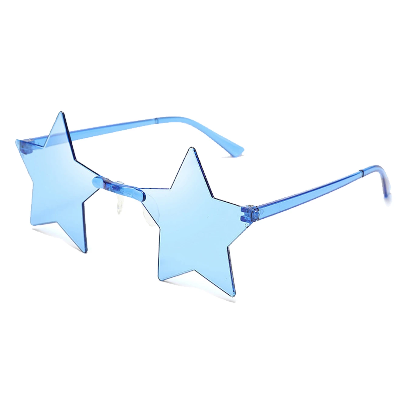 KAMMPT 12/16 Pack Bezramkowe okulary przeciwsłoneczne w kształcie gwiazdy Nowa moda Candy Color Set Shades Modne damskie urocze rekwizyty imprezowe Okulary przeciwsłoneczne — zdjęcie 2