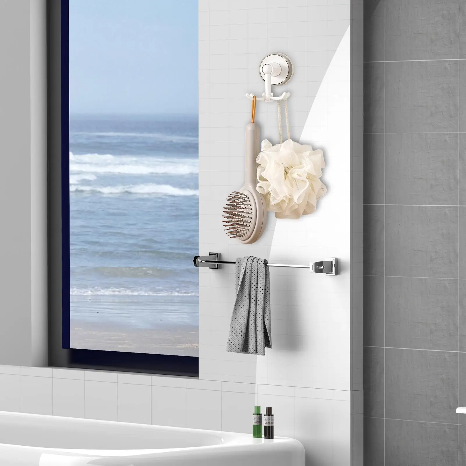 

Suction Cup Hooks For Shower Heavy Duty Suction Hook For Wall Rotating Holder Organizer Hanger For Shower Restroom Wall Hotel