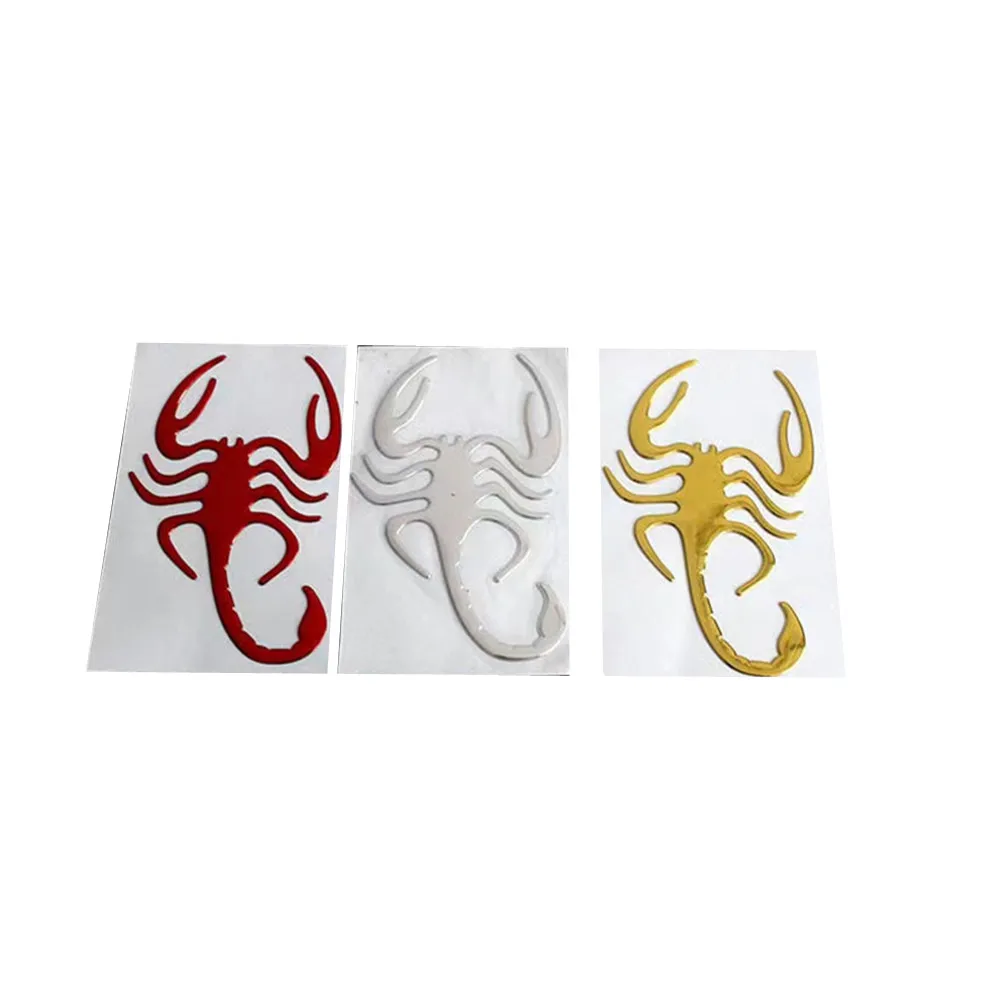 Universal Motorcycle Car Styling Stickers 3D Scorpion Reflective Vinyl Decal Sticker ATV Dual Sport bike Scooter Offroad Cruiser