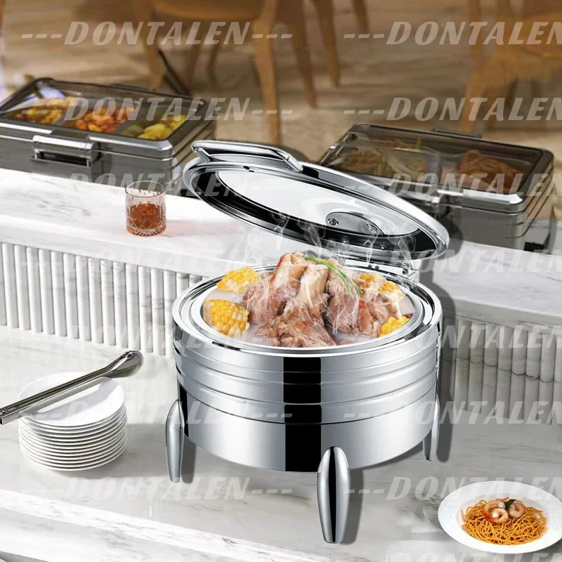 

Modern Stainless Steel Buffet Food Flask Food Warmer Insulated Chafing Dish Buffet Set Luxury Chafing Dish Food Warmers