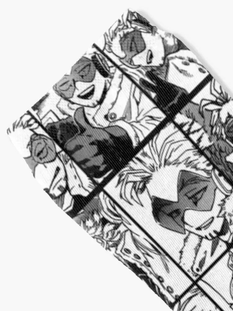 هوكس- نسخة مانغا باللونين الأبيض والأسود جوارب كرة القدم للأطفال جوارب بناتي مخصصة للرجال #2