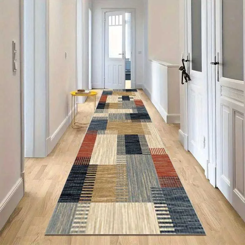 Extra Large Floor Runner Rug for Hallway, Entryway and Living Room, Long Rectangular Mat for Outdoor Dining, Parties and Gatherings, Suitable for Kitchen and Bathroom, Non-Slip PVC Backing, Exquisite Print