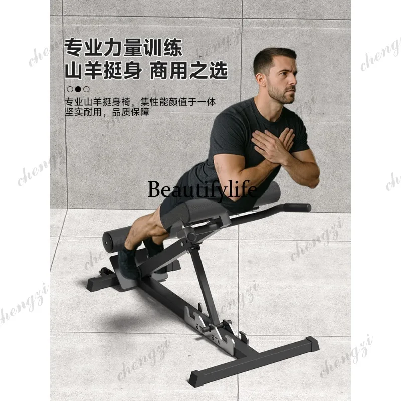 Foldable Roman Chair Goat Propulsor Home Practice Waist Back Hip Multi-angle Adjustment Indoor Training Stool
