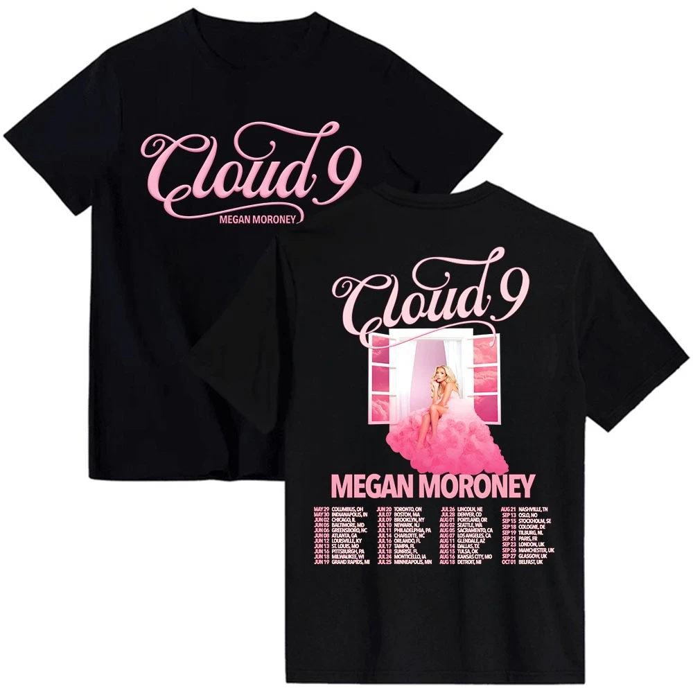 The Cloud 9 Tour 2026 T-shirt Megan Moroney Graphic Print Tshirts Summer O-neck Short Sleeve Male Top Unisex Streetwear Merch