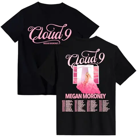The Cloud 9 Tour 2026 T-shirt Megan Moroney Graphic Print Tshirts Summer O-neck Short Sleeve Male Top Unisex Streetwear Merch