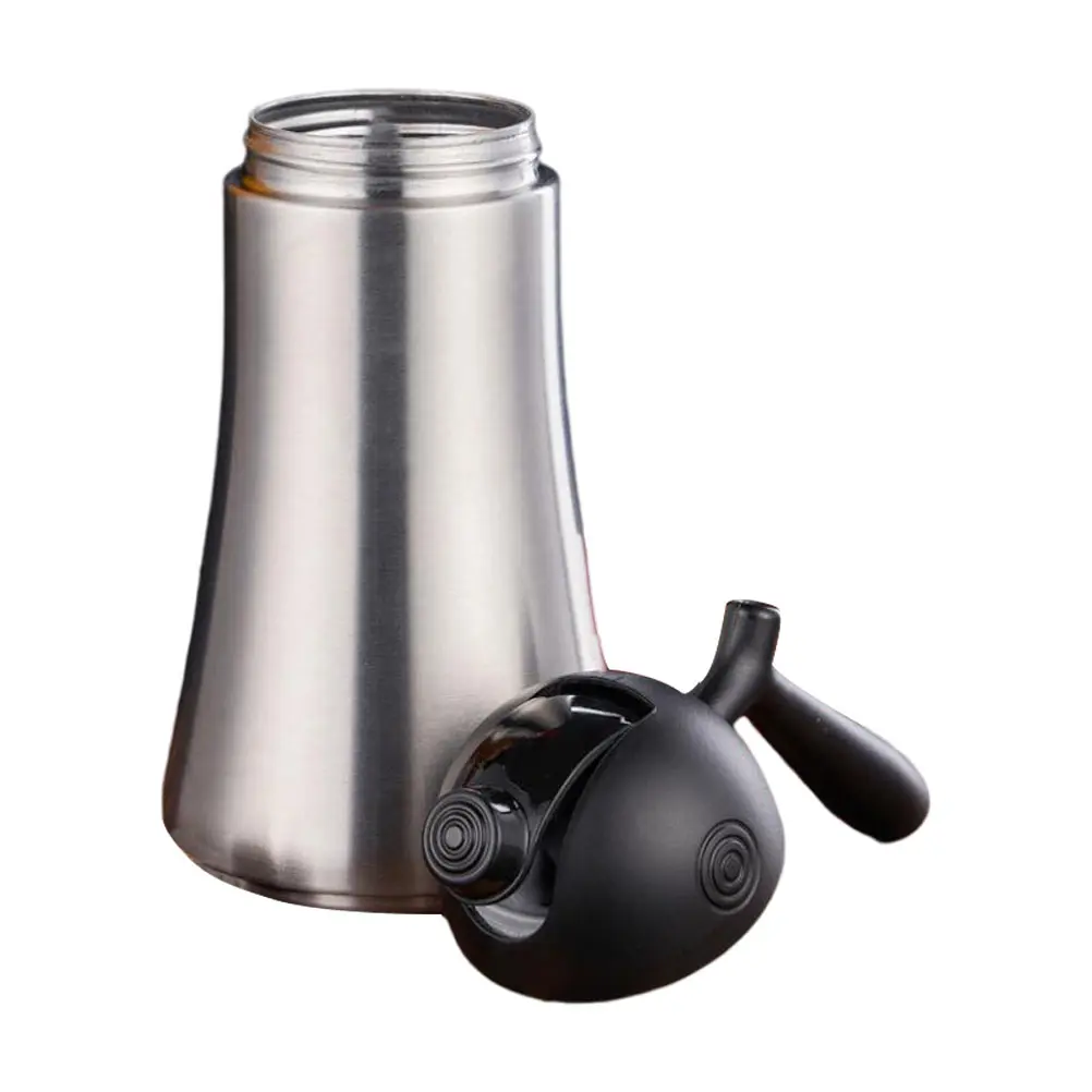 Botella de aceite de acero inoxidable, olla de oliva, herramienta de cocina, contenedor de almacenamiento de líquidos, dispensador para barbacoa en casa, fiesta, restaurante, 1 ud.