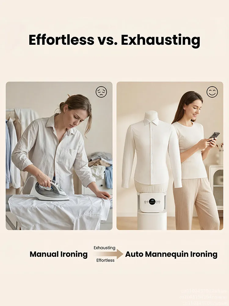 Inflatable Humanoid Dryer, Automatic Ironing and Wrinkle Removal Machine, Clothes Drying and Ironing