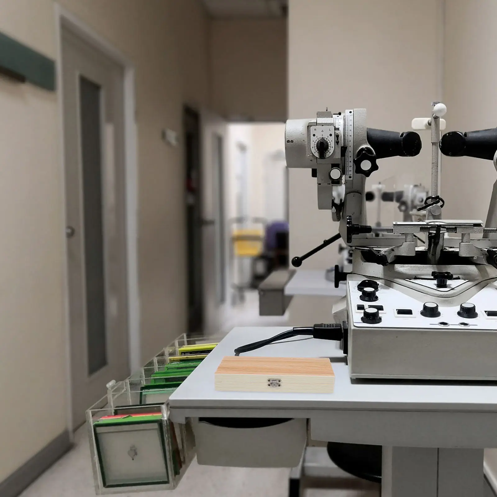 

Деревянный футляр для хранения микроскопических предметных стекол, вместимость 50 слайдов, органайзер для биологических образовательных инструментов, коллекция 50 шт.