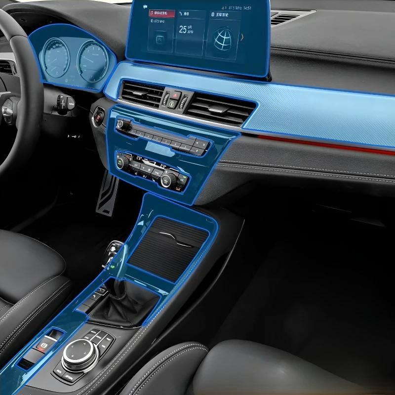 

ДЛЯ BMW X2 2018-2021 внутренняя приборная панель, мультимедийная навигация, прозрачная защитная пленка от царапин, модификация ДЛЯ