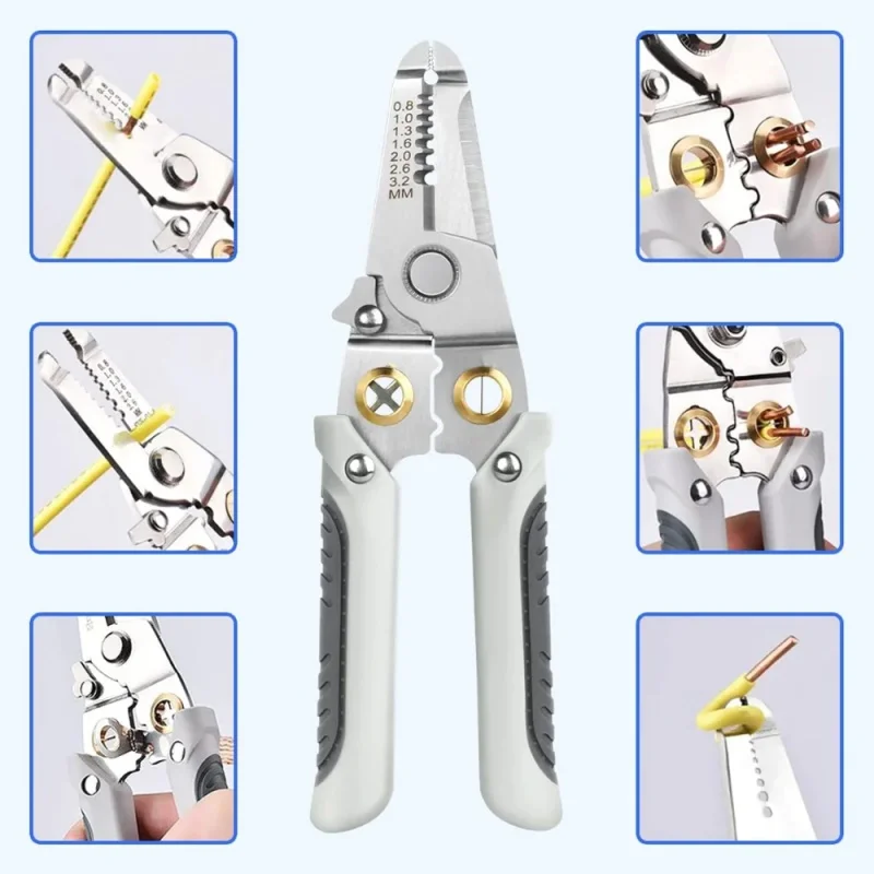 Special Wire Stripper for Electrician Multifunction Wire Pliers Tool for Electric Cable Stripping Cutting Crimping Hand Tools