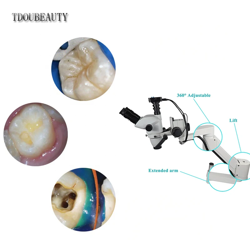 1080P 1.95X~55X Root Canal Microscope Binocular Wall-mounted Dental Chair Operating Surgical Endodontic Oral Microscope