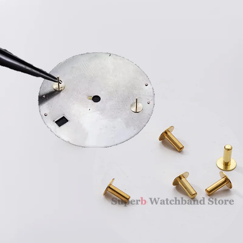 Zegarek Uniwersalny kołek zegarka Materiał miedziany Stała tarcza z stopkami lokalizującymi Akcesoria do naprawy tarczy Zestaw części do naprawy zegarków