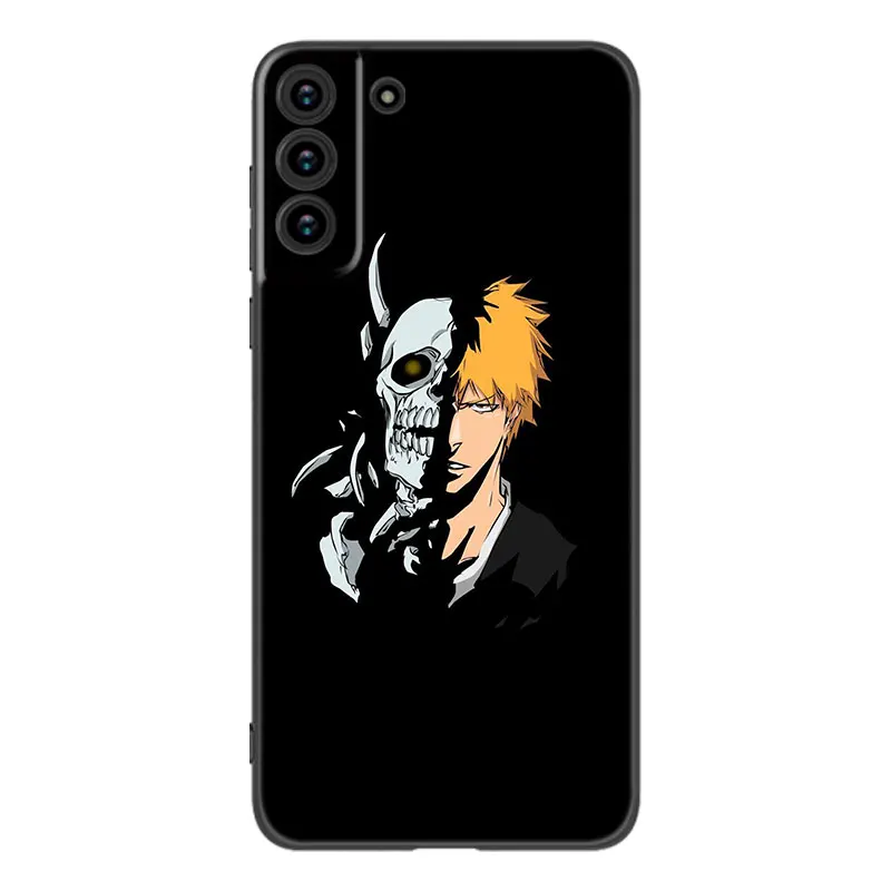 Anime BLEACHS Black Silicone Phone Case For Samsung Galaxy S23 S21 S20 FE S24 S22 Ultra S10E S10 S9 S8 Plus image 2