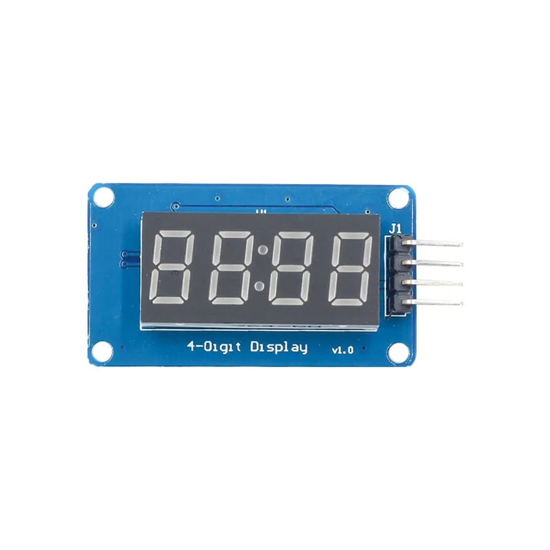 SQPP-4-Bits LED Display Module 4 Serial Driver Board For Arduino, 0.36 Inch 7-Segment Red Anode Clock Tube