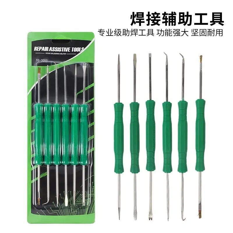 6Pcs PCB Soldering Tools Set Multifunctional Desoldering Repair Kit for Mobile Phone Motherboard IC Chip Weld Auxiliary Tools