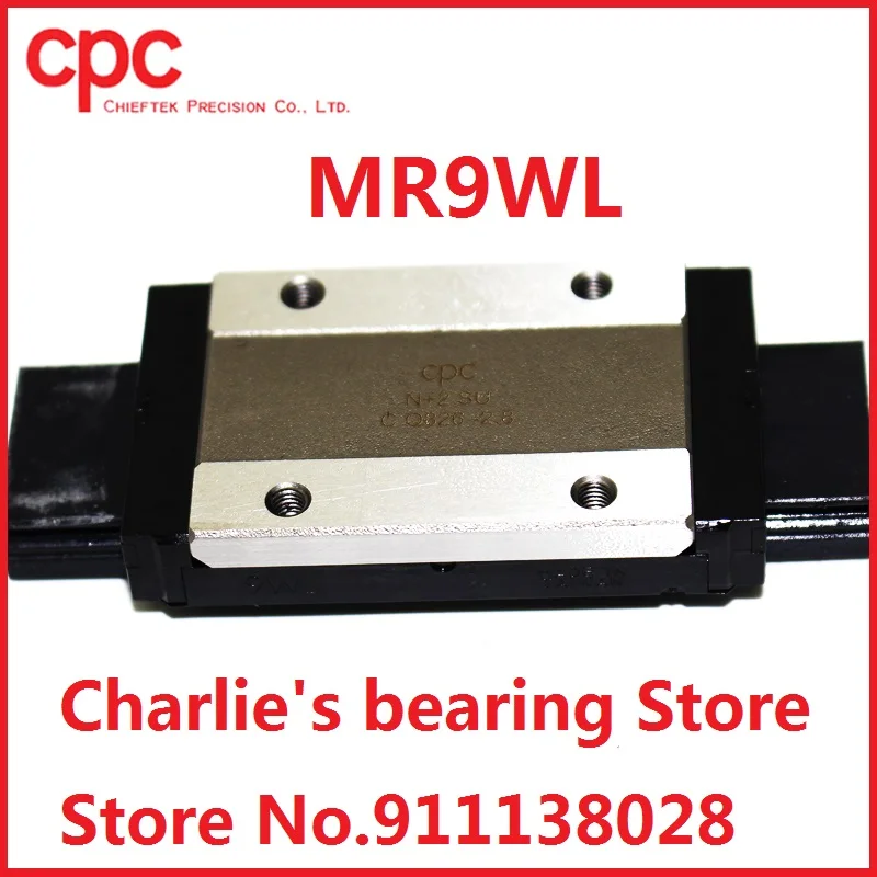 1pc 100% brand new taiwan original genuine CPC miniature linear guide block MR9WL