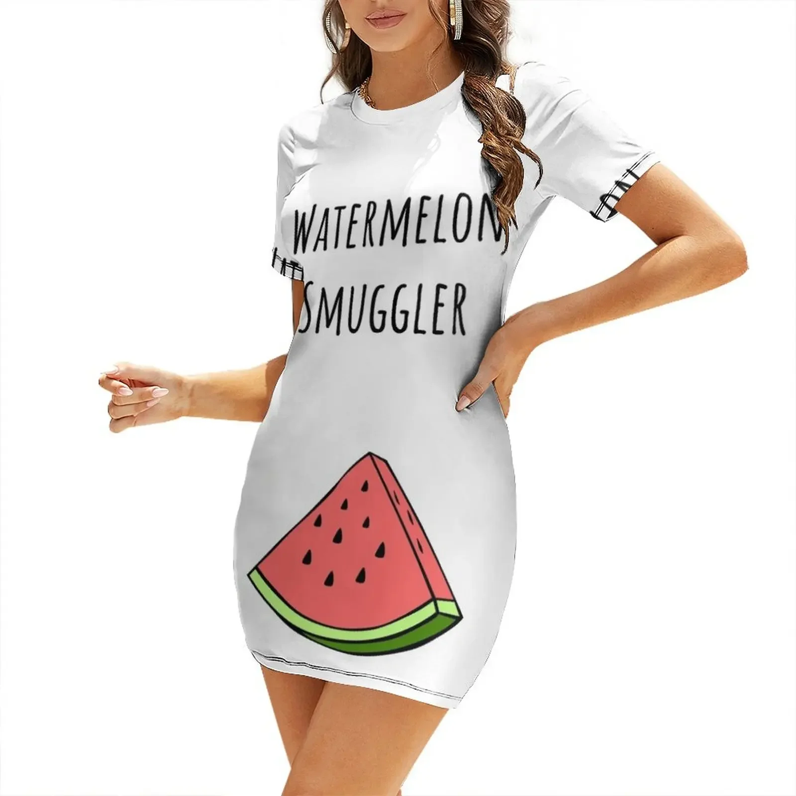 

Funny Pregnancy Announcement Short-Sleeved Dress women's summer jumpsuit chic and elegant woman dress Dress