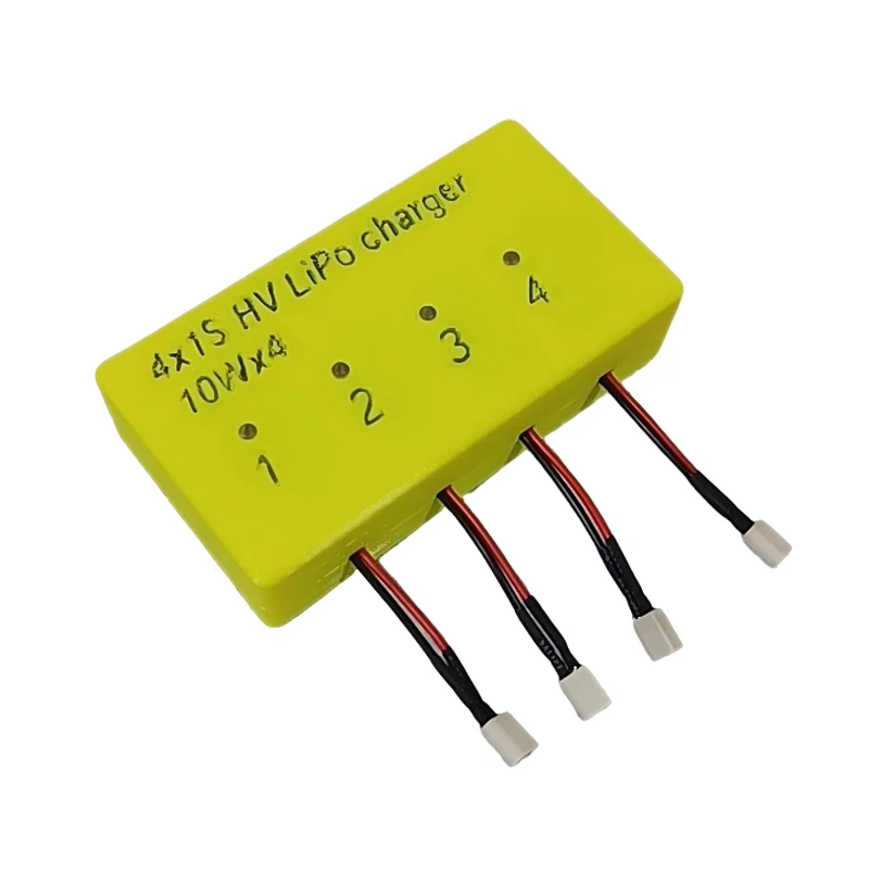 

1Set 4x1S High-Voltage BT2.0 500mAh LiPo Battery Charger with XT60/Type-C Male Connector Cable 10-32V 2A Fast Charging Module