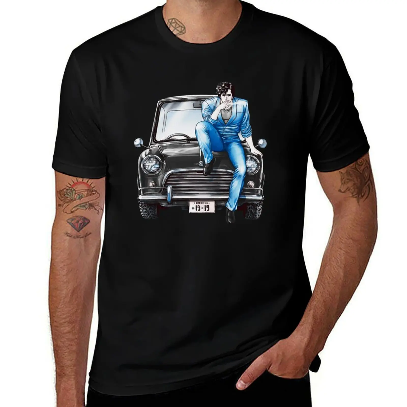 Nicky Larson T-Shirt Functional Casual Short Sleeve Tee