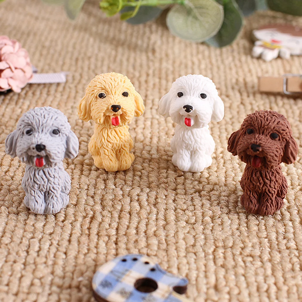 24 szt. Urocze gumki do mazania w kształcie zwierzątek, mini gumki z motywem psów do naprawy błędów przy pisaniu, dekoracji, na biurko, upominki na przyjęcia, zestaw artykułów papierniczych hurtowo.