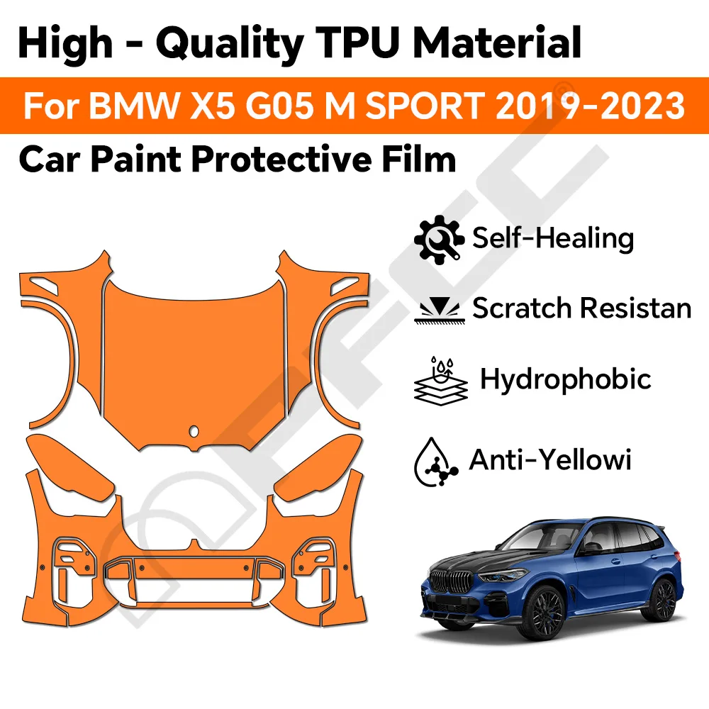

Pre-cut TPU PPF X5 G05 M SPORT 2019-2023 Paint Protection Film Car Body Anti-Scratch Clear Bra Resistant Invisible Cover