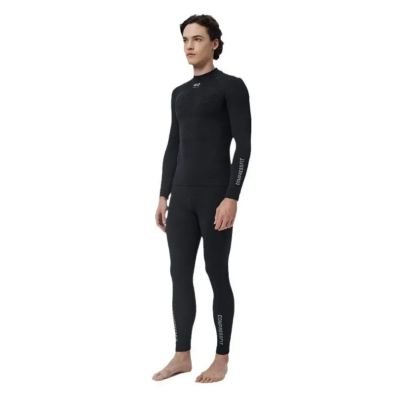Warm Ski Quick-drying Clothes Men's And Women's Outdoor Riding Moisture-wicking Windproof And Warm Sports Underwear Set