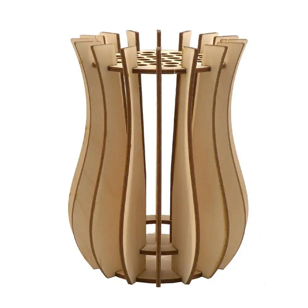 Wooden Puzzle Flower Vase For Flower Bouquet Building Set 2024 New Display Stand Gift For Flower Lovers