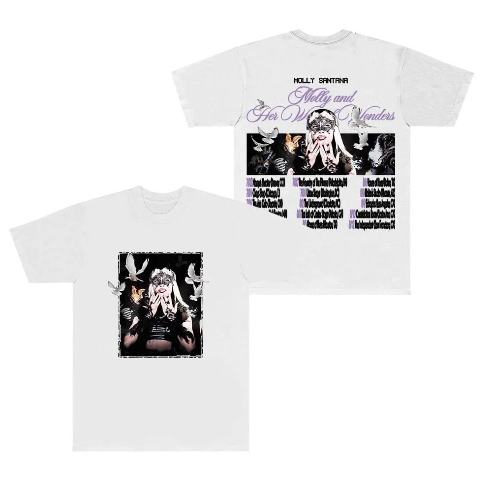 Molly Santana Molly And Her Week Of Wonders Tour T-Shirts Women Men HipHop Short Sleeve Tee