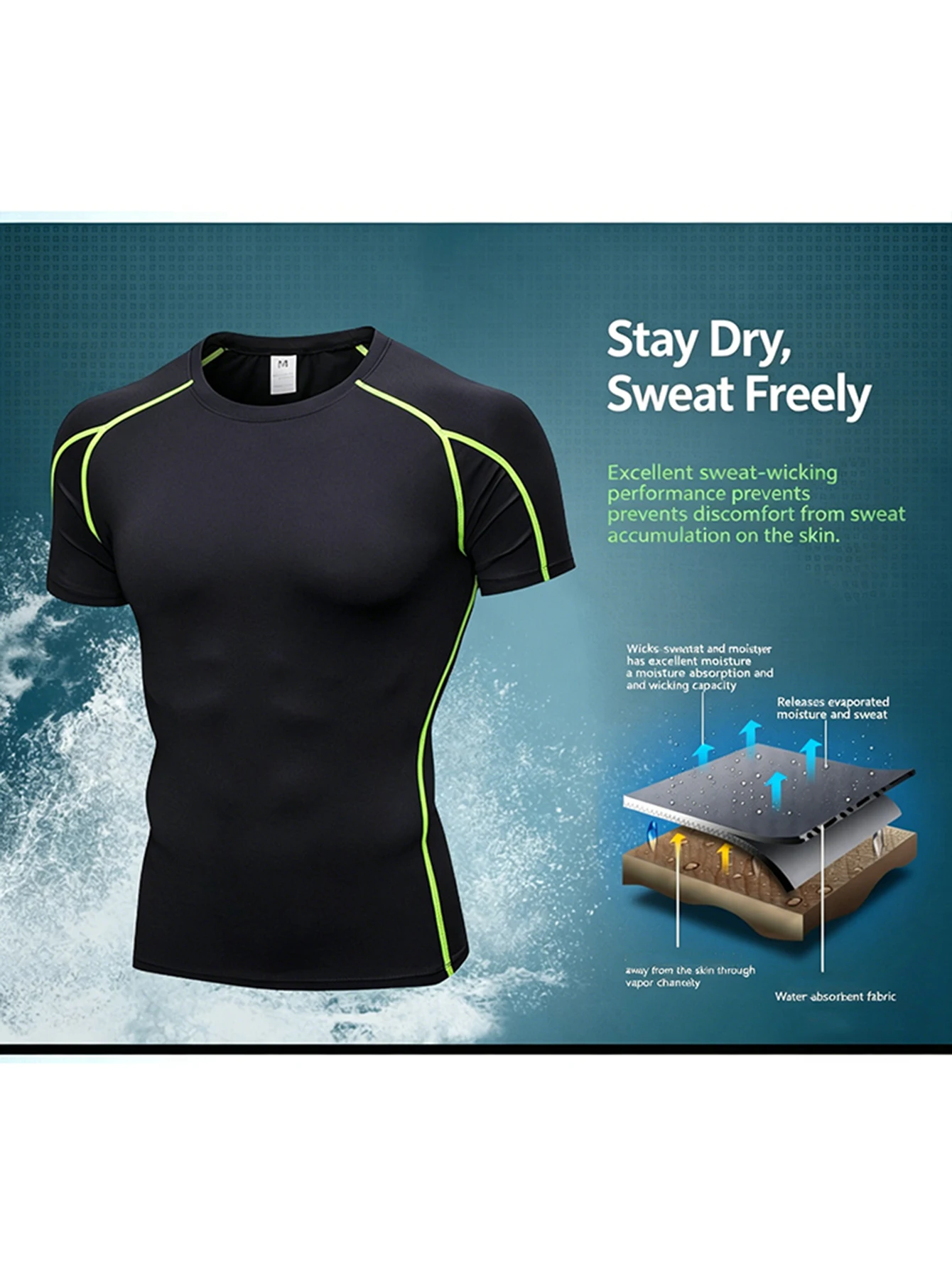 T-shirt de sport à manches cou - T Shirt Tight Fit avis et prix