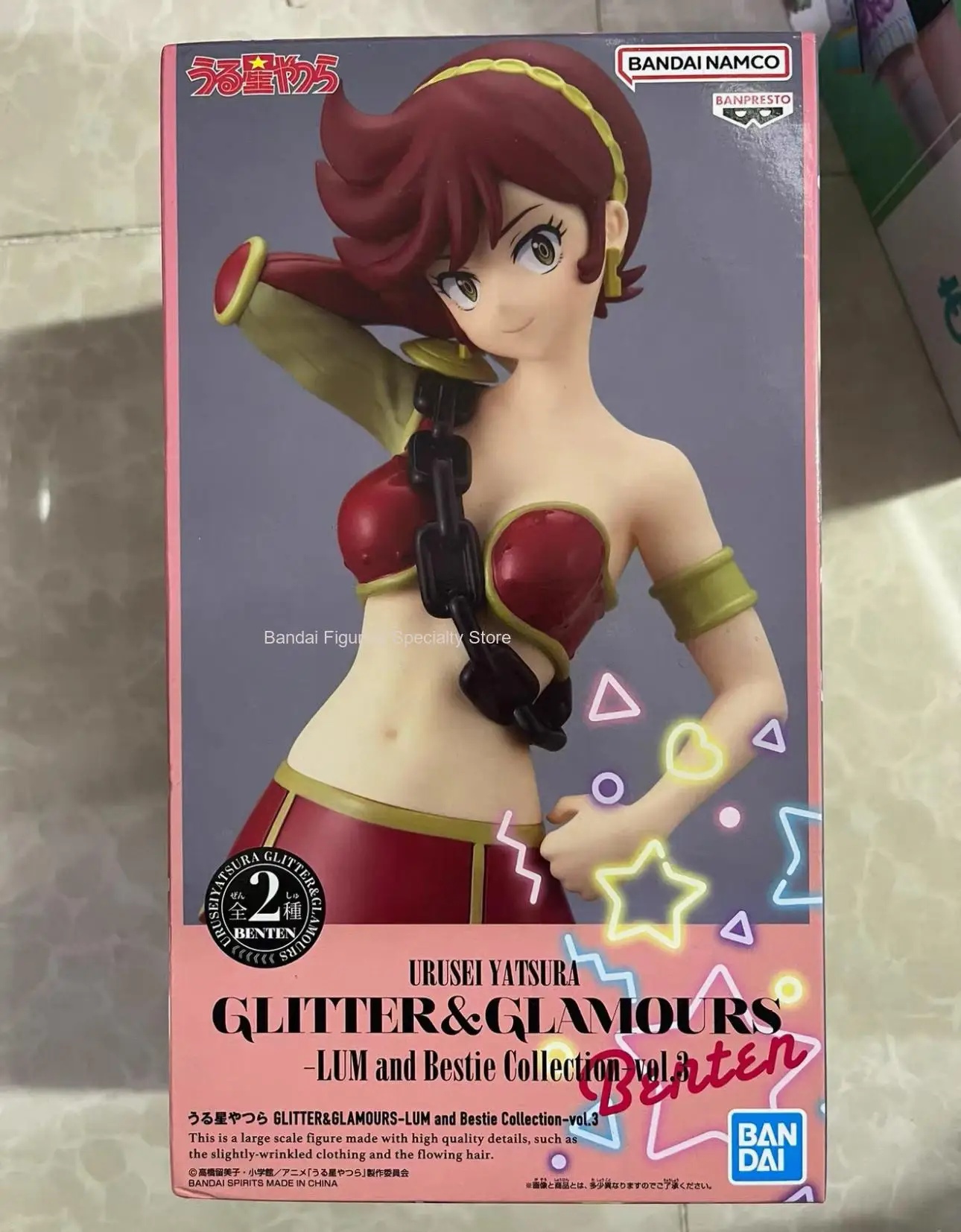 En Stock Bandai Original Banpresto Anime Glitter & Glamours Lum y Bestie colección Vol.3 Lamu 22cm modelo figuras de juguete